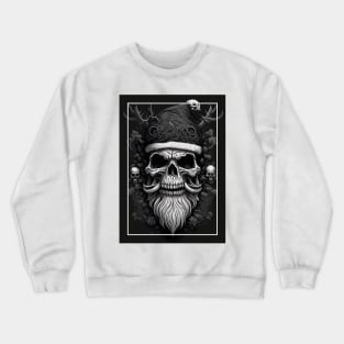 Skull black and white santa Crewneck Sweatshirt